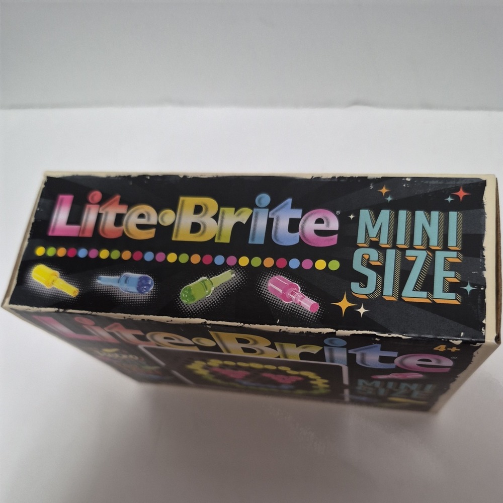 Lite Brite Mini Size Magic Screen Retro Toy Hasbro Basic Fun 92 Pieces NEW - Picture 7 of 9